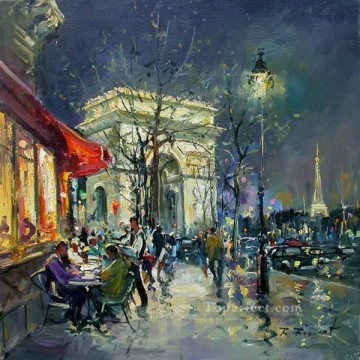 París Painting - escenas callejeras en París 36